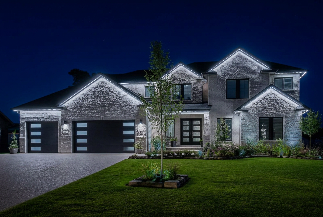 Home lit with Firefly Architectural Cool White